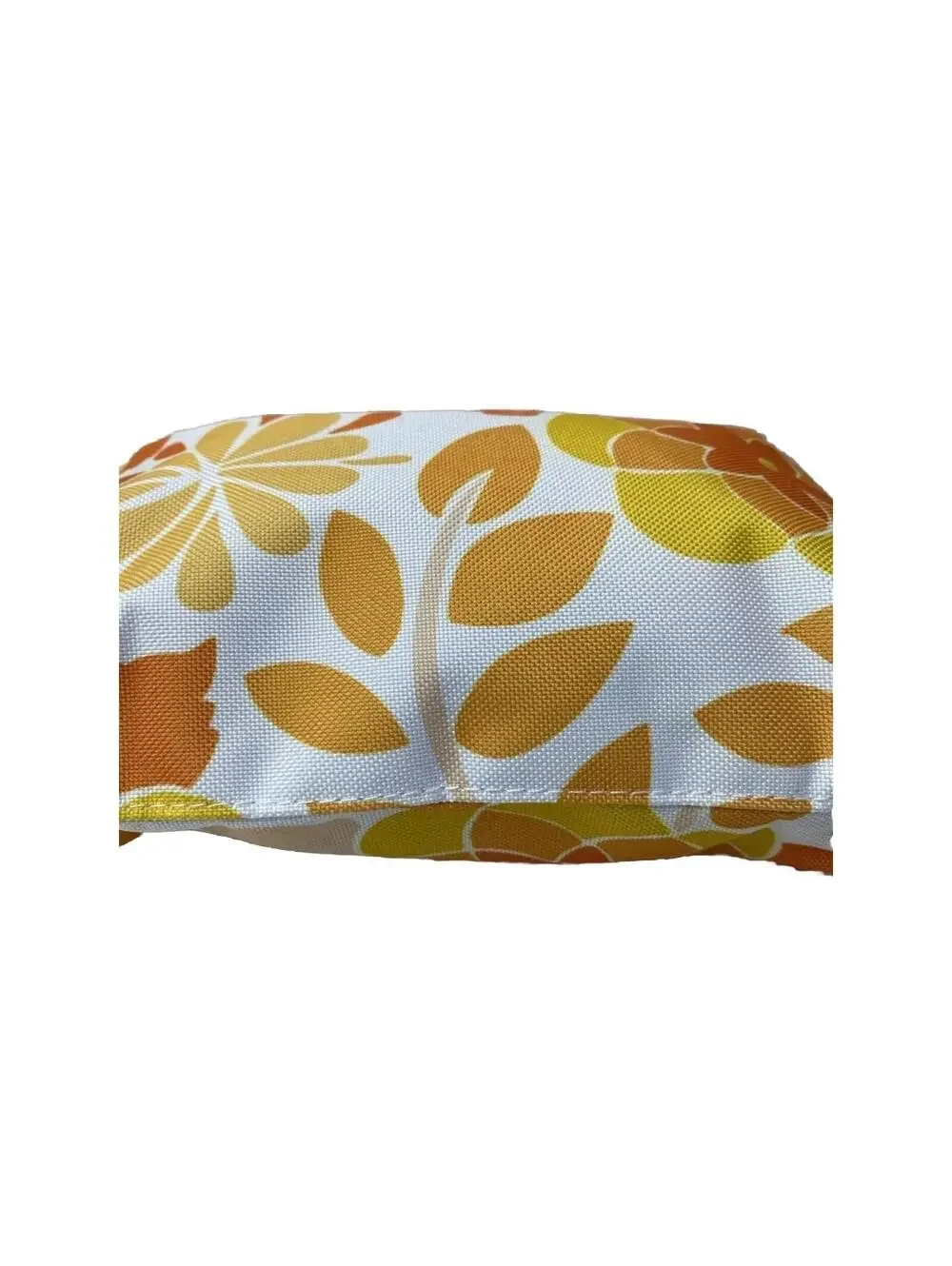Clinique Makeup Bag Orange Yellow Floral Cosmetic Pouch Brand New